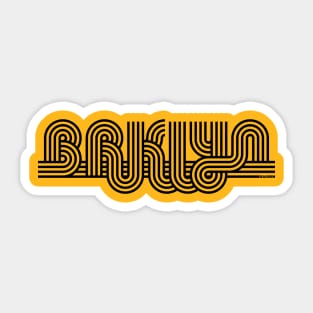 BRKLYN black Sticker